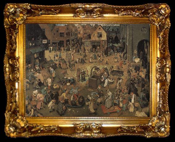 framed  Pieter Bruegel Beggar and cripple, ta009-2